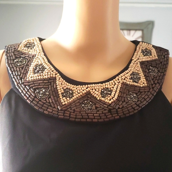 AB STUDIO BLACK SLEEVELESS DRESS SZ 12 - Picture 2 of 10